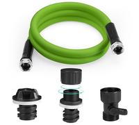 WADEO Kit de raccordement de tuyau de vidange de refroidisseur avec tuyau d'arrosage de 1,8 m et valve d'arrêt pour refroidisseurs Yeti, Rtic