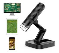 WADEO Microscope Numérique, Microscope WiFi USB 1080P HD 50-1000x, Mini Microscope avec caméra Pixel 200W et 8 LEDs, Microscope Portable Compatible avec Android/iOS, Tablette, Windows et Mac