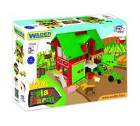 Wader 25450 Maison de jeu Farm avec tracteur et figurines