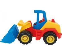 Wader 35314 - Tech Truck Chargeuse sur pneus avec pelle frontale mobile, pelleteuse stable avec essieux en acier, dimensions env. 27 x 11,5 x 15 cm, à partir de 12 mois, idéal comme cadeau pour jouer