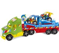 Wader 36351 - Magic Truck Buggy Transporter avec Deux véhicules Buggy, Taille env. 79 cm, pour Enfants à partir de 3 Ans, Convient comme Cadeau pour des Jeux créatifs
