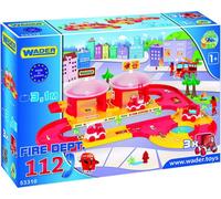 Wader 53310 Station de pompiers avec 3 véhicules