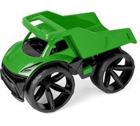 Wader 64010 - Maximus Benne basculante en Vert avec Benne verrouillable et pneus Larges, Taille env. 59 cm, pour Enfants à partir de 12 Mois, Convient comme Cadeau pour Jeux créatifs