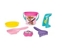 Wader 81137 - Paw Patrol Set de Jouets de Sable avec Seau de 3,4 L, Tamis, Moulin à Sable, Pelle, râteau et Moule à Sable, 6 pièces, pour Enfants à partir de 12 Mois, comme Cadeau