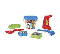 Wader 81142 - Ensemble Seau Paw Patrol avec Seau, passoire, Moulin à Sable, Pelle, râteau et 2 moules à Sable, 7 pièces, à partir de 12 Mois, idéal comme Cadeau pour Jouer créatif