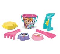 Wader 81542 - Paw Patrol Set de Jouets de Sable avec Seau de 2 L, Moulin à Sable, Tamis, Pelle, râteau et Deux moules à Sable, 7 pièces, pour Enfants à partir de 12 Mois, comme Cadeau