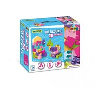 WADER Big Blocks blocs 26 pièces rose 41590 15904