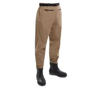 KPHYMOD Waders Cuissardes De Pêche À La Mouche pour Hommes, Cuissardes De Chasse Légères Kaki avec Genoux Renforcés À Double Couche(44 EU)