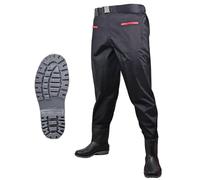 Waders De Peche, Pantalon De PêChe Respirant Avec Bottes Pour Homme, Bottes De PêChe LéGèRes Avec Poches, Pour La PêChe, La Chasse Au Canard Et L'Industrie Aquatique,D-41