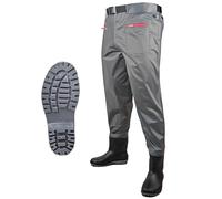 Waders De Peche, Pantalon De PêChe Respirant Avec Bottes Pour Homme, Bottes De PêChe LéGèRes Avec Poches, Pour La PêChe, La Chasse Au Canard Et L'Industrie Aquatique,C-40