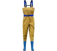 Waders de Poitrine de Chasses Femmes,Waders de Poitrine Imperméable,Pêche Waders Cuissardes,Bootfoot Waders,avec Bottes Antidérapantes,Respirantes,pour Pêche à la Mouche,Agriculture