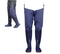 Waders hip pour femmes, pantalon de pêche avec bottes | Bootfoot poitrine Wader - Pantalon de capture imperméable pour semelles douces pour la greffe de riz, bleu, M