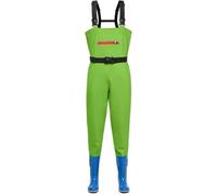 Waders Hip Waders en PVC pour Femmes avec des Bottes, Cuissardes De Poitrine Imperméables Légères pour La Pêche Et La Chasse, Antidérapantes Et Respirantes, Green, 6.5 UK