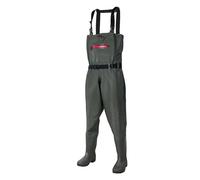 Waders Peche Homme Pantalon de pêche Wader, salopette avec bottes, ensemble for hommes et femmes adultes, longueur poitrine, chasse, transplantation riz, pantalon imperméable, costume(A green,39)