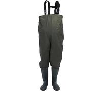 Waders VINGO 70 deniers nylon poisson étang Pantalon pêcheur étanche Pantalon pêcheur caoutchouc avec bottes Bottes de pêche Antidérapant Waders PVC Taille 44/45