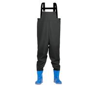 Waders Waders - Chox Waders pour | PVC Wader Half Body Body Fishing Water Pants avec bottes | Boucles à dégagement rapide, échancrures de hanche, réglables pour la pêche et la chasse, sports