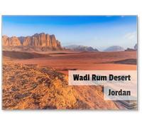 Wadi Rum Desert, Jordan. The Red Desert and Bedouin Camp., Aimant de réfrigérateur