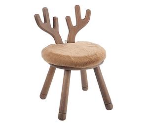 Wadiga Chaise OREIL CERF Bois Naturel