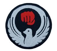 Wado Ryu Écusson de karaté (7,6 cm) à repasser ou à coudre Kimono Gi Emblème d'autodéfense Emblème japonais Arts martiaux Cadeau