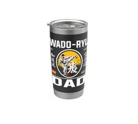 Wado-Ryu Karaté Dad - Arts martiaux père et karateka unis Gobelet isotherme en acier inoxydable double paroi