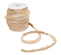 WADORN 16.4 m Garniture de Cordon à Lèvres Torsadée, 5/8 pouce Garniture de Cordon Torsadé en Polyester pour L'Artisanat de Couture Garniture de Passepoil pour Vêtement Bande de Liaison en Tissu
