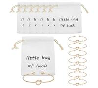 WADORN 16 pièce pochette à Bijoux pour Demoiselle D'Honneur Sacs à Cordon en Coton Petits Sacs Porte Bonheur Pochettes D'Emballage de Bijoux pour Demande en Mariage Enterrement de Vie de Jeune Fille