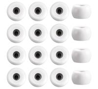 WADORN 16 Pièces Professionnel Roues de Fingerboard 7.5x4.5mm Blanc Intérieur Extérieur Roues à Roulements de Fingerboard pour Professionnels Fingerboarding Débutants Sport Tous Niveaux de Compétence