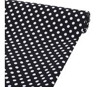 WADORN 1m Premium coton couture tissu vendu par la cour 1.6m large noir blanc polka points coton artisanat tissu point imprimé rectangle coton matériau pour couture maison bricolage