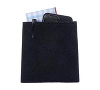 WADORN 2 Poches Tactiques Boucle Et Crochet Pochette EDC Utilitaire Administration Organisation Poche Manchette Extension Insert Poches pour Mini Carnet Téléphone Sac À Dos Harnais Poitrine, Noir