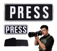 WADORN 2 Styles Patch Badge Press Brodés Patch Badge Press Brodés pour Sacs à Dos pour Gilet Gilet Tactique Photographe Tactique
