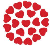 WADORN 20Pcs Saint-Valentin Boules de Feutre de Laine, 30mm couronne de Boules Cœurs en Feutre Faites à Main Pompons Rouges Artisanale en Feutre de Laine pour Saint Valentin Maison Vacances Fêtes