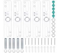 WADORN 5 Ensembles Supports de Montage pour Luminaire, Jeu de Barres Transversales Plaque pour Plafonnier avec Quincaillerie et Plaques de Montage Mural pour Lustre Applique et Ventilateur de Plafond