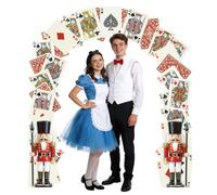 WADORN Bannière de Porte/Porche à Cartes de Poker, 200x220cm Décoration de Fond pour Soirée Jeux de Société Cartes de Poker Accessoires pour Vos Séances Photo à Domicile Soirée Casino Fête à Maison