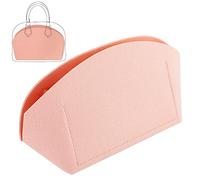 WADORN Insert D'Organisateur de Sac à Main en Feutre pour LV Alma BB, Shell Shaper Sac Fourre-Tout Organisateur Portable Sac dans un Sac Plusieurs Compartiments Sac Intérieur, 11x19x13.3 cm (Rose)
