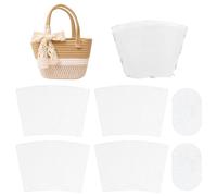 WADORN Lot de 2 feuilles de toile en plastique transparent pour broderie, feuilles de toile vierges pour la fabrication de sacs en acrylique, projets de crochet, kit de tissage de sacs faits à la