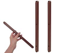 WADORN Lot de 2 glissières de tiroir en plastique de 297 mm - Rails de guidage latéraux de rechange sans vis de montage pour armoire, tables de chevet rainurées, armoire, commode, marron
