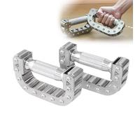 WADPP 2 Pièces Poids D'ombre de Boxe Réglables, Haltères à Poignée en D en Acier Inoxydable (paire de 2,2 à 4,6 Lb), pour L'entraînement de Combat, MMA, Amincissement Des Bras