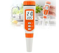 WADPP Conductimètre numérique, testeur TDS EC pour l'analyse de l'eau | EC/TDS et température, écran LCD éclairé, étalonnage 3 points, format 18 cm, pour aquariums et laboratoires