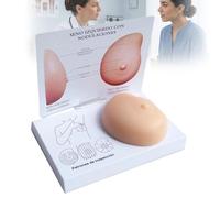 WADPP Modèle de Sein Pathologique en Silicone pour l'Auto-Examen, Simulateur d'Anatomie Réaliste avec Tumeurs Palpables, Outil Pédagogique Médical pour Écoles d'Infirmières et Cliniques