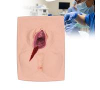 WADPP Modèle d'Entraînement à l'Épisiotomie, Simulateur de Suture Vulvaire Grandeur Nature, Kit de Pratique de Suture Médicale pour Étudiants, Sages-femmes et Obstétriciens,Left Cut