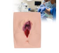 WADPP Modèle d'Entraînement à l'Épisiotomie, Simulateur de Suture Vulvaire Grandeur Nature, Kit de Pratique de Suture Médicale pour Étudiants, Sages-femmes et Obstétriciens,Center Cut