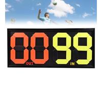 WADPP Tableau de Remplacement pour Arbitre de Football, Tableau d'affichage Manuel, Double Affichage pour Le Changement de Joueur et l'affichage du Temps supplémentaire dans Tous Les Sports,M4digits