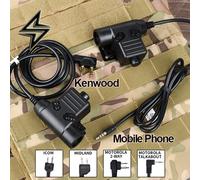 WADSN Militaire Tactique U94 PTT Pour La Communication Casque COMTAC Earmor Fit Motorola Midland Baofeng Kenwood Plug Talkie Walkie DE-Motorola 2