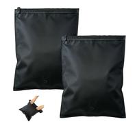 WADUBI Lot de 2 Sacs de Compression de Voyage à Rouler, Sacs de Rangement sous Vide pour Vêtements sans Pompe, Organisateurs de Valise et Sac à Dos, 30 x 40 cm, Noir