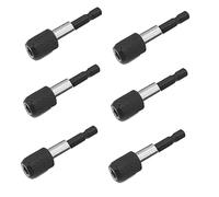 WADY Lot de 6 porte-embouts magnétiques à changement rapide 60 mm 1/4", pour perceuse, tournevis, vis filetée de Makita, Metabo, Bosch, Dewalt, idéal (60 mm)