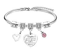 Waeceip Bracelet à breloques pour fille - Cadeau d'anniversaire de mariage