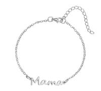 Waeceip Cadeau de fête des mères pour maman, bracelet réglable en argent et or pour maman, cadeau de la part de sa fille, fils, bijoux tendance cadeau pour maman, maman, cadeau de Noël, d'anniversaire