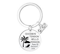 Waeceip Porte-clés amusant pour départ à la retraite - Cadeau d'adieu pour collègue, patron, employé, collègue 2026, cadeau de retraite pour femme, chapitre suivant, cadeau d'adieu