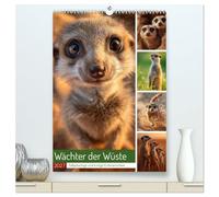 Wächter der Wüste (hochwertiger Premium Wandkalender 2027 DIN A2 hoch), Kunstdruck in Hochglanz: Perfekt für alle Tierfreunde, Erdmännchen Fans und ... jeden Tag ein kleines Lächeln gönnen möchten.
