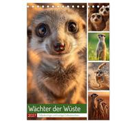 Wächter der Wüste (Tischkalender 2027 DIN A5 hoch), CALVENDO Monatskalender: Perfekt für alle Tierfreunde, Erdmännchen Fans und alle, die sich jeden Tag ein kleines Lächeln gönnen möchten.